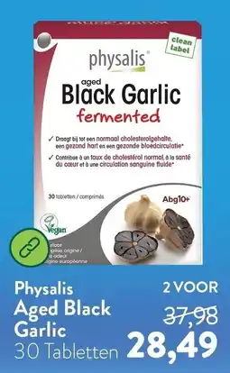 Holland & Barrett Physalis Aged Black Garlic aanbieding