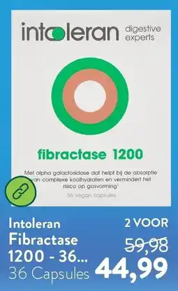 Holland & Barrett Intoleran Fibractase 1200 aanbieding