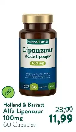 Holland & Barrett Holland & Barrett Alfa Liponzuur 100mg aanbieding