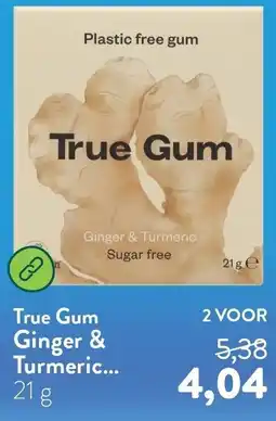 Holland & Barrett True Gum Ginger & Turmeric aanbieding