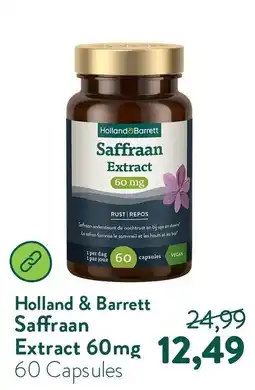 Holland & Barrett Holland & Barrett Saffraan Extract 60mg aanbieding