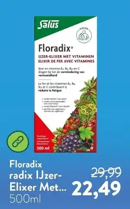 Holland & Barrett Salus Floradix IJzer-Elixer Met Vitamines aanbieding