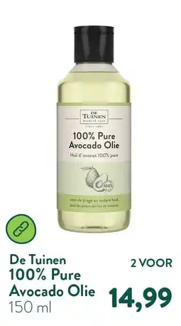 Holland & Barrett De Tuinen 100% Pure Avocado Olie aanbieding
