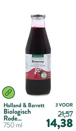 Holland & Barrett Holland & Barrett Biologisch Rode... aanbieding