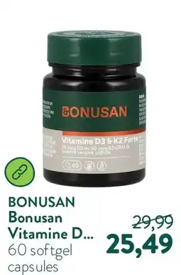 Holland & Barrett Bonusan Vitamine D3 & K2 Forte aanbieding