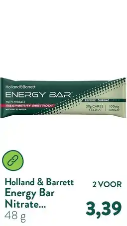Holland & Barrett Holland & Barrett Energy Bar Nitrate... aanbieding