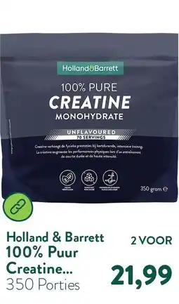 Holland & Barrett Holland & Barrett 100% Puur Creatine aanbieding