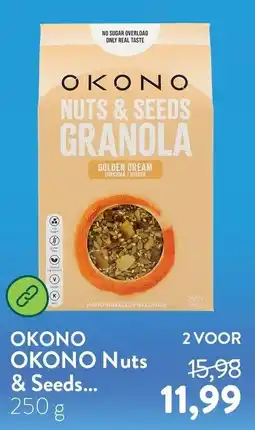 Holland & Barrett Okono Nuts & Seeds Granola aanbieding
