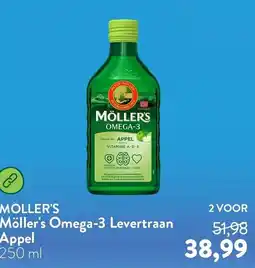 Holland & Barrett Möller's Omega-3 Levertraan Appel aanbieding