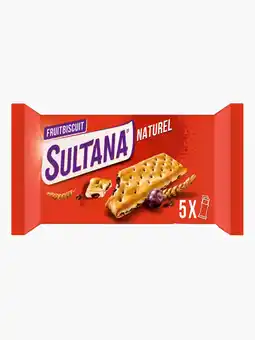 Flink Sultana Fruitbiscuits Naturel 5 x 3st aanbieding