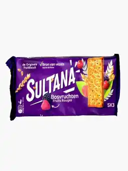 Flink Sultana FruitBiscuits Bosvruchten 5 x 3st aanbieding