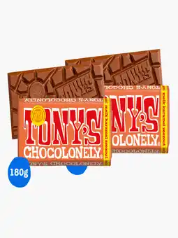 Flink Tony's Chocolonely Chocolade Karamel Zeezout 180g 2x aanbieding