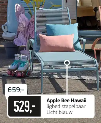 Kees Smit Apple bee hawaii ligbed stapelbaar Licht blauw aanbieding