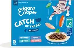 Intratuin Edgard & Cooper kattenvoer in saus adult catch 85 g 12 stuks aanbieding