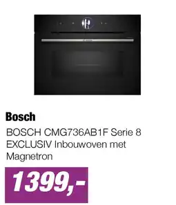 EP Bosch BOSCH CMG736AB1F Serie 8 EXCLUSIV Inbouwoven met Magnetron aanbieding
