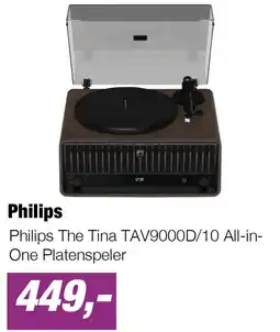 EP Philips The Tina TAV9000D/10 All-in-One Platenspeler aanbieding