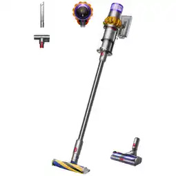 MediaMarkt Dyson V15 Detect Absolute - Steelstofzuiger Incl. Kruimelzuiger Accuduur 60 Min Geel/nikkel aanbieding