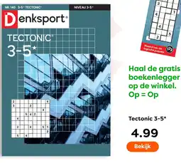 The Read Shop Denksport Tectonic 3-5* aanbieding