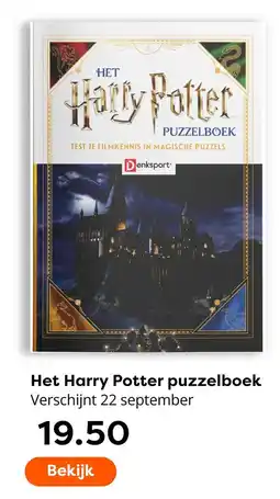 The Read Shop Denksport het harry potter puzzelboek aanbieding