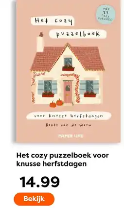 The Read Shop Het cozy puzzelboek voor knusse herfst dagen aanbieding