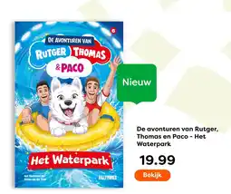 The Read Shop De avonturen van Rutger, Thomas en Paco - Het Waterpark aanbieding