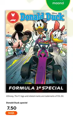 The Read Shop Donald Duck formula 1 special aanbieding