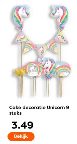 The Read Shop Cake decoratie Unicorn aanbieding