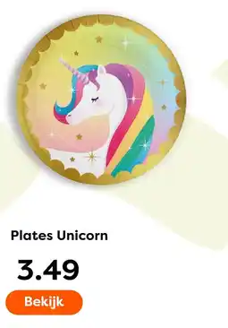 The Read Shop Plates Unicorn aanbieding