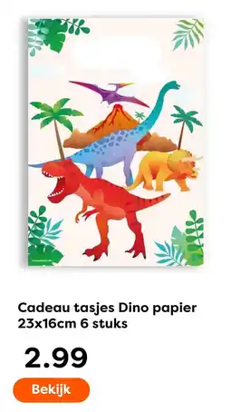 The Read Shop Cadeau tasjes Dino papier aanbieding