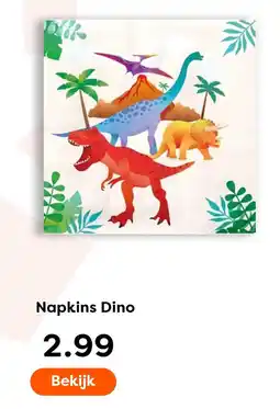 The Read Shop Napkins Dino aanbieding