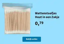 Plein.nl Wattenstaafjes Hout in een Zakje aanbieding