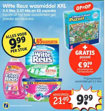 Kruidvat Witte reus wasmiddel xxl aanbieding