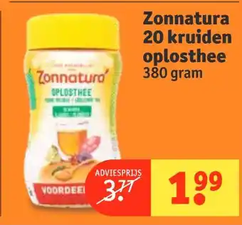 Kruidvat Zonnatura 20 kruiden oplosthee aanbieding