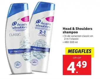 Lidl Head & shoulders shampoo 480-500ml aanbieding