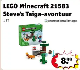 Kruidvat LEGO Minecraft 21583 Steve's Taiga-avontuur aanbieding