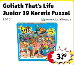 Kruidvat Goliath That's Life Junior 19 Kermis Puzzel aanbieding