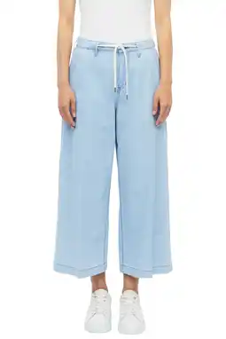Wehkamp s.Oliver high waist cropped wide leg jeans - lichtblauw aanbieding