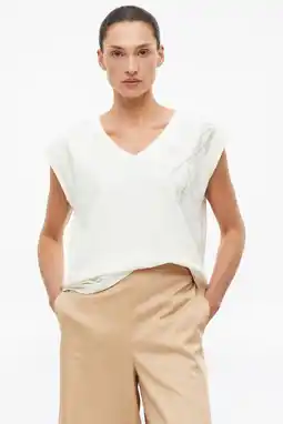 Wehkamp s.Oliver BLACK LABEL top met pailletten wit aanbieding
