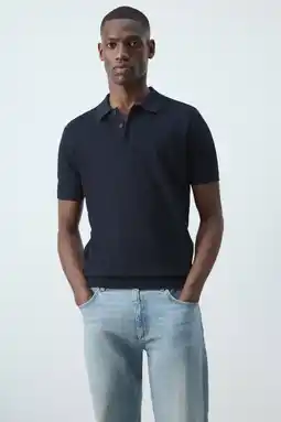 Wehkamp Mango Man regular fit polo - marine aanbieding