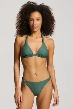 Wehkamp Shiwi The Sunshine Brand voorgevormde triangel bikini set Bibi olijfgroen aanbieding
