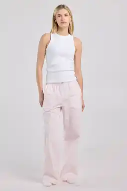Wehkamp America Today katoenen pyjamabroek roze aanbieding