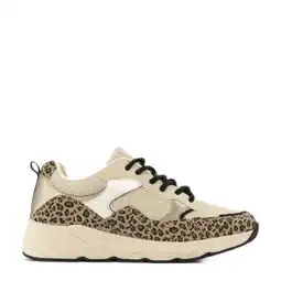 Wehkamp Graceland chunky sneakers beige/panter aanbieding