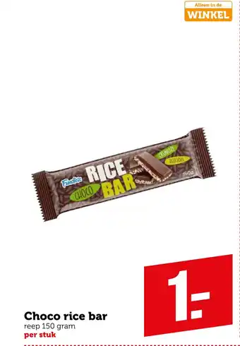 Coop Choco rice bar aanbieding