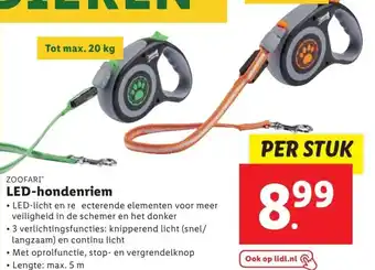 Lidl LED-hondenriem aanbieding