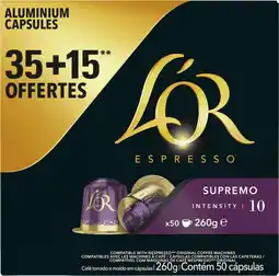 Dekamarkt L'Or Koffie capsules supremo sterkte 10 aanbieding