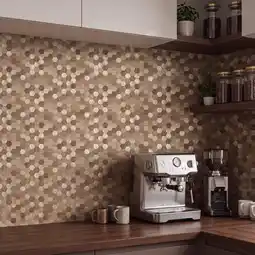 Action Zelfklevende wandtegels hexagon 16 stuks aanbieding
