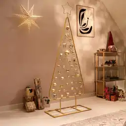 Action Metalen kerstboom - goud aanbieding