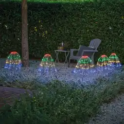 Action Tuinstekers kerstverlichting met buigbare takken - 5 stuks aanbieding