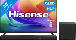 Coolblue Hisense QLED 40 A59S (2026) + Hisense HS3100 aanbieding