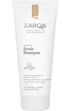 De Online Drogist Zarqa Sensitive Scrub Shampoo 200ML aanbieding